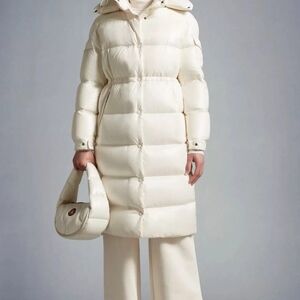 Moncler Kids White Puffer Jacket